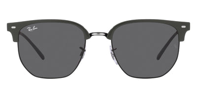 Ray-Ban® New Clubmaster RB4416F RB4416F 6653B1 55 - Gray on Black with Dark Gray lenses Sunglasses