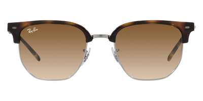 Ray-Ban® New Clubmaster RB4416F RB4416F 710/51 55 - Havana on Gunmetal with Clear Gradient Brown lenses Sunglasses