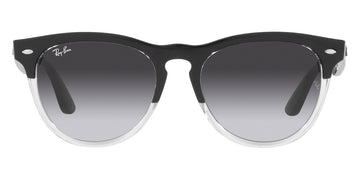 Ray-Ban® Iris RB4471 RB4471 66308G 54 - Black on Transparent with Gray Gradient Blue lenses Sunglasses