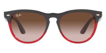 Ray-Ban® Iris RB4471 RB4471 663113 54 - Gray on Transparent Red with Gradient Brown lenses Sunglasses