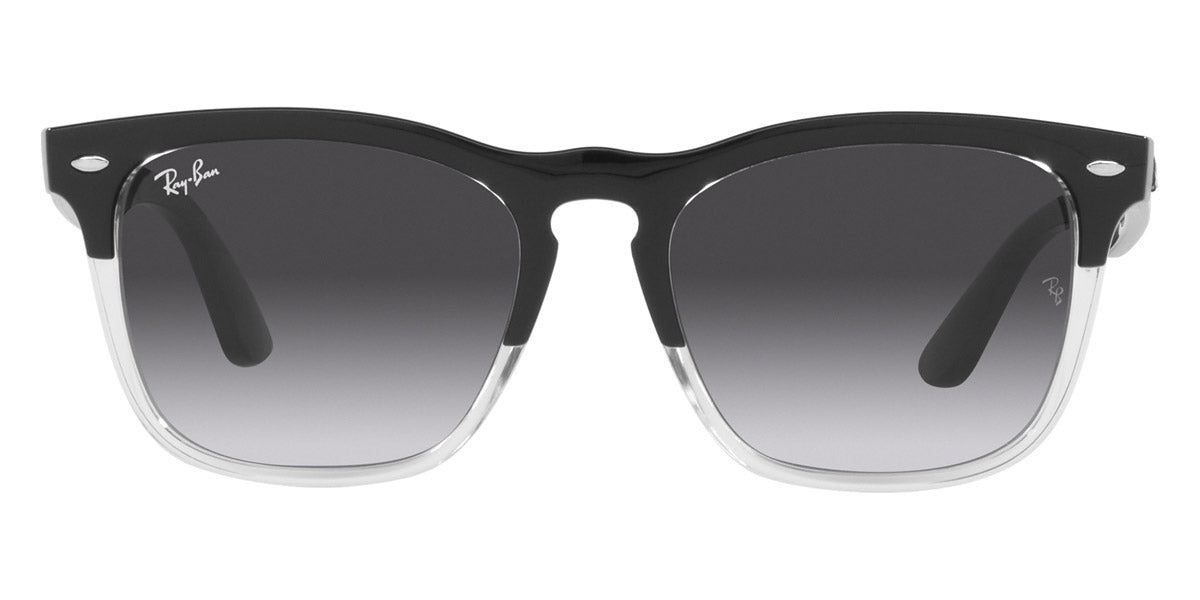 Ray-Ban® Steve RB4487 RB4487 66308G 54 - Black on Transparent with Gray Gradient Blue lenses Sunglasses