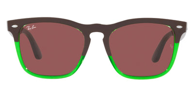 Ray-Ban® Steve RB4487 RB4487 663469 54 - Dark Brown on Transparent Green with Dark Violet lenses Sunglasses