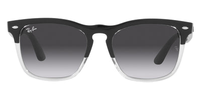 Ray-Ban® Steve RB4487F RB4487F 66308G 54 - Black on Transparent with Gray Gradient Blue lenses Sunglasses