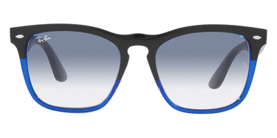 Ray-Ban® Steve RB4487F RB4487F 663219 54 - Black on Transparent Blue with Clear Gradient Light Blue lenses Sunglasses