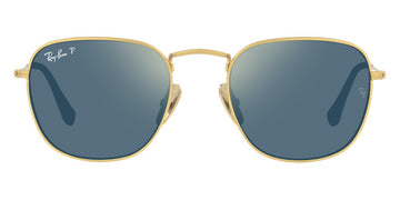 Ray-Ban® Frank RB8157 RB8157 9217T0 48 - Demigloss Brushed Gold with Polarized Blue Mirrored Gold lenses Sunglasses