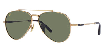 Ray-Ban® Aviator Titanium RB8225 RB8225 313852 62 - Arista with Green lenses Sunglasses