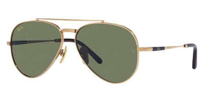 Ray-Ban® Aviator Titanium RB8225 RB8225 313852 62 - Arista with Green lenses Sunglasses