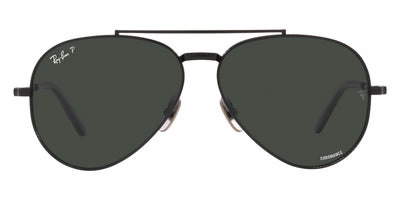 Ray-Ban® Aviator Titanium RB8225 RB8225 3141K8 58 - Black with Polarized Dark Gray lenses Sunglasses