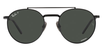 Ray-Ban® Round Ii Titanium RB8237 RB8237 3140AF 50 - Rose Gold with Polarized Dark Violet lenses Sunglasses