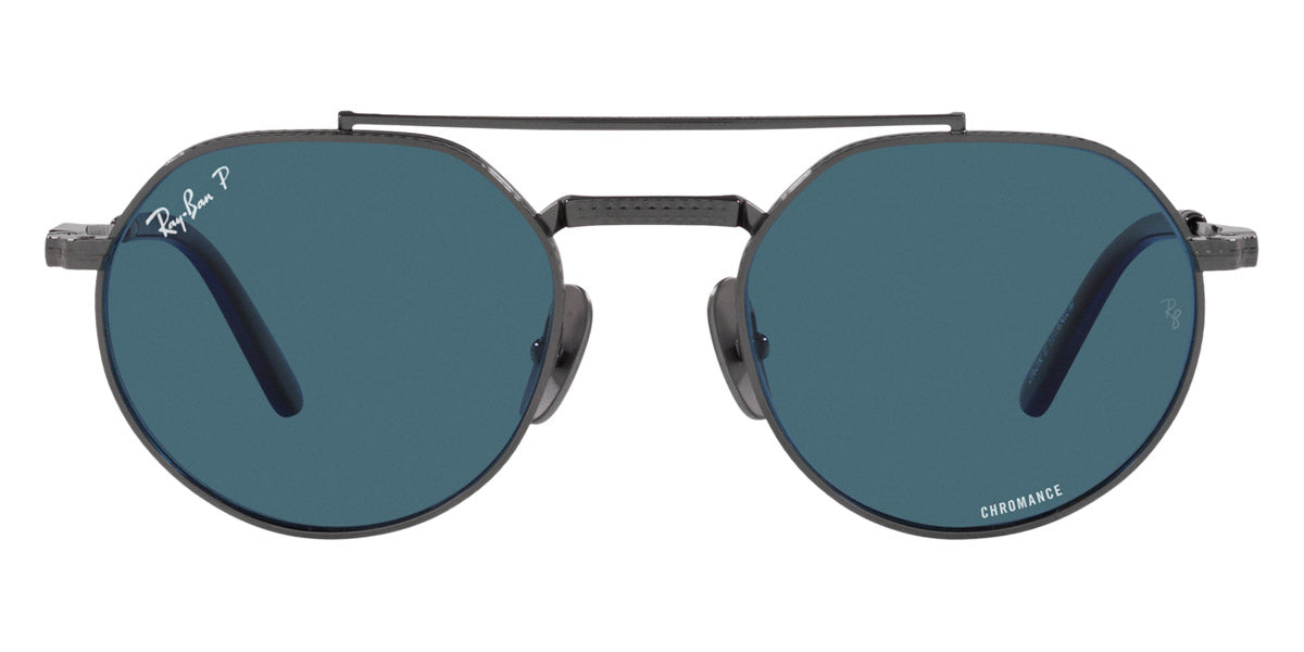 Ray-Ban® Jack Ii Titanium RB8265 RB8265 3141K8 53 - Black with Polarized Dark Gray lenses Sunglasses