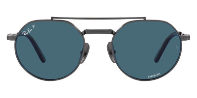 Ray-Ban® Jack Ii Titanium RB8265 RB8265 3141K8 53 - Black with Polarized Dark Gray lenses Sunglasses