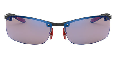 Ray-Ban® Ferrari RB8305M RB8305M F005H0 64 - Carbon with Gray Mirrored Blue lenses Sunglasses