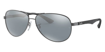 Ray-Ban® CaRBon Fibre RB8313 RB8313 002/K7 61 - Black with Gray Mirrored Black lenses Sunglasses