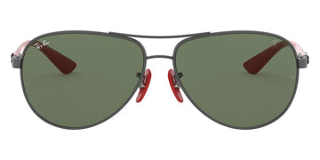 Ray-Ban® Scuderia Ferrari Collection RB8313M RB8313M F00171 61 - Gunmetal with Dark Green lenses Sunglasses