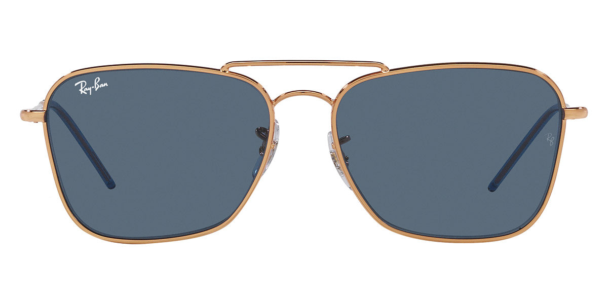 Ray-Ban® Caravan Reverse RBr0102S RBR0102S 92023A 58 - Rose Gold with Dark Blue lenses Sunglasses