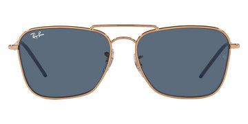 Ray-Ban® Caravan Reverse RBr0102S RBR0102S 92023A 58 - Rose Gold with Dark Blue lenses Sunglasses