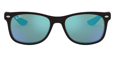 Ray-Ban® Junior New Wayfarer RJ9052Sf RJ9052SF 100S55 50 - Matte Black with Blue Flash lenses Sunglasses