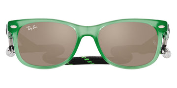 Ray-Ban® Junior New Wayfarer RJ9052Sf RJ9052SF 71465A 50 - Opal Green with Dark Gold Mirrored lenses Sunglasses