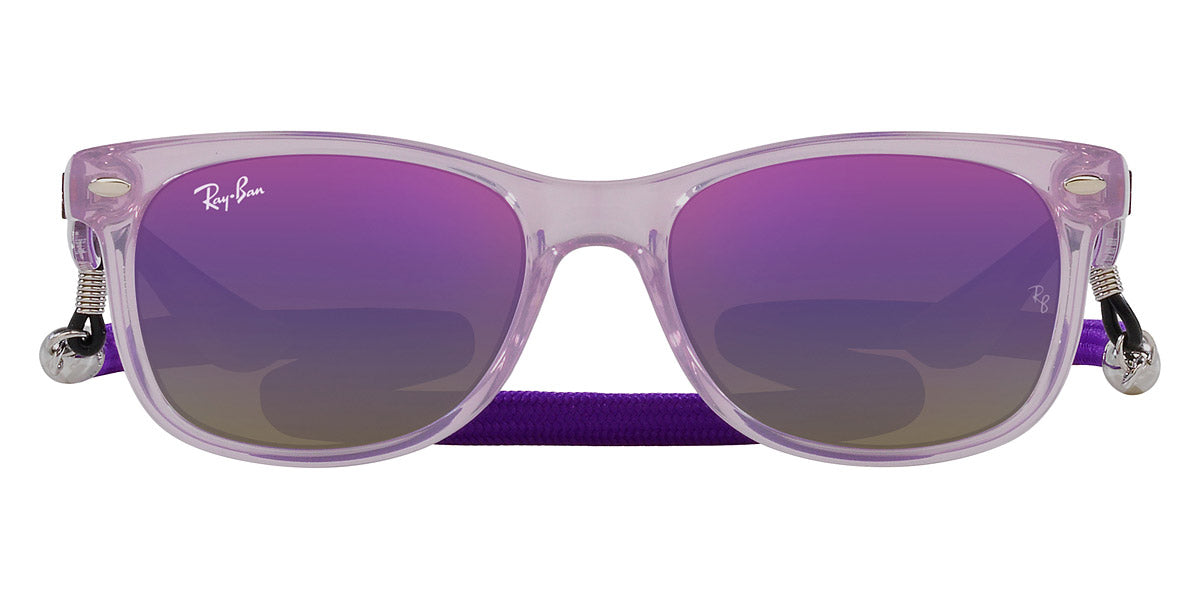 Ray-Ban® Junior New Wayfarer RJ9052Sf RJ9052SF 7147B1 50 - Opal Purple with Blue/Violet Gradient Mirrored lenses Sunglasses