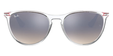 Ray-Ban® Junior Erika RJ9060S RJ9060S 7032B8 50 - Transparent with Brown Gradient Mirrored Silver lenses Sunglasses