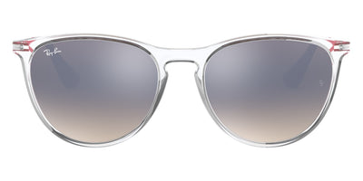 Ray-Ban® Junior Erika RJ9060S RJ9060S 7032B8 50 - Transparent with Brown Gradient Mirrored Silver lenses Sunglasses