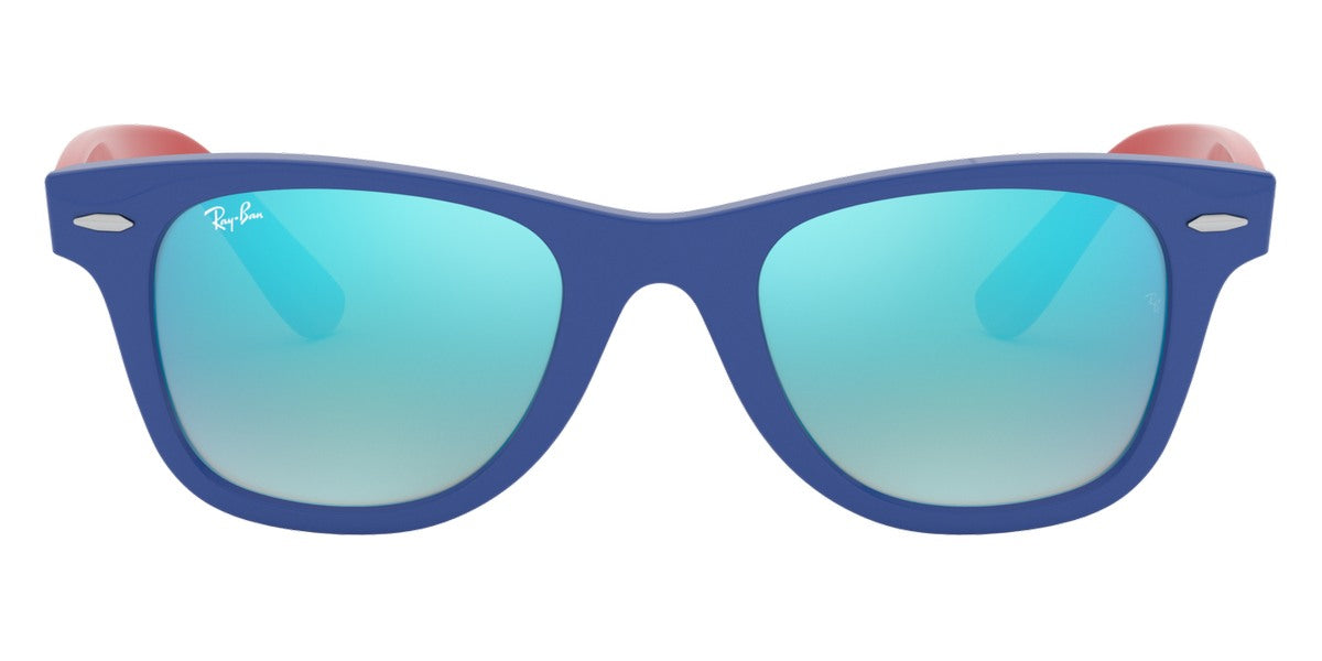 Ray-Ban® Junior Wayfarer RJ9066S RJ9066S 7039B7 47 - Blue with Brown Gradient Mirrored Blue lenses Sunglasses