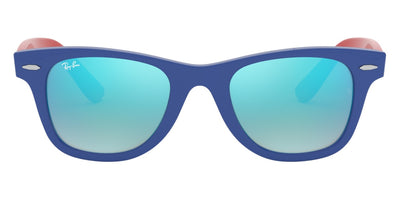 Ray-Ban® Junior Wayfarer RJ9066S RJ9066S 7039B7 47 - Blue with Brown Gradient Mirrored Blue lenses Sunglasses