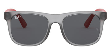 Ray-Ban® Junior Justin RJ9069S RJ9069S 705987 48 - Rubber Transparent Gray with Dark Gray lenses Sunglasses