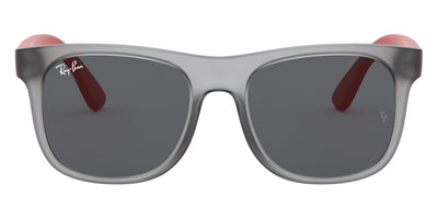 Ray-Ban® Junior Justin RJ9069S RJ9069S 705987 48 - Rubber Transparent Gray with Dark Gray lenses Sunglasses