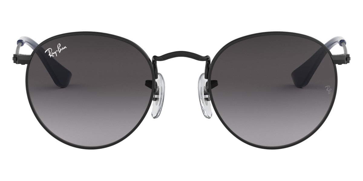 Ray-Ban® Junior Round RJ9547S RJ9547S 201/8G 44 - Matte Black with Light Gray Gradient Dark Gray lenses Sunglasses