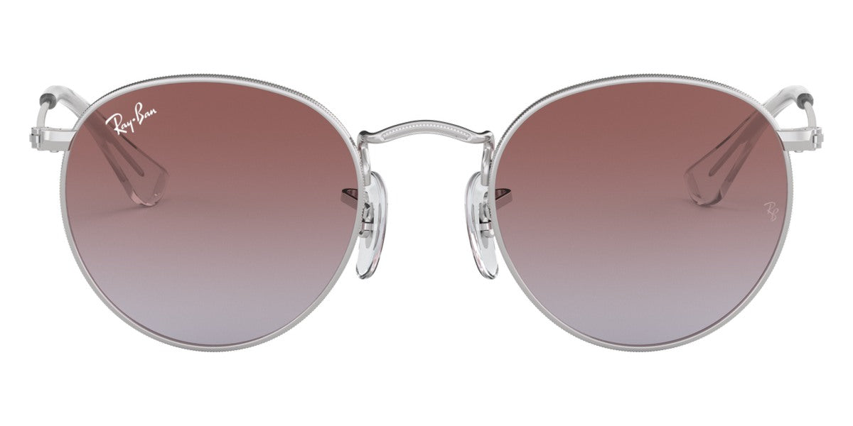 Ray-Ban® Junior Round RJ9547S RJ9547S 212/I8 44 - Silver with Light Blue Gradient Violet lenses Sunglasses