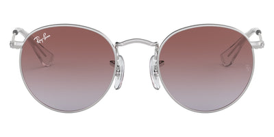 Ray-Ban® Junior Round RJ9547S RJ9547S 212/I8 44 - Silver with Light Blue Gradient Violet lenses Sunglasses