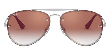 Ray-Ban® Junior Aviator RJ9548Sn RJ9548SN 212/V0 54 - Silver with Red Mirrored Red lenses Sunglasses