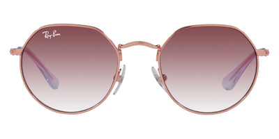 Ray-Ban® Junior Jack RJ9565S RJ9565S 291/8H 45 - Rose Gold with Clear Gradient Dark Violet lenses Sunglasses