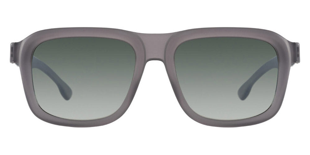 Ic! Berlin® Rufus ICB Rufus IC0025 20P 55 - Grey Matt Smooth/Gradient Green Lenses Sunglasses