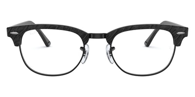 Ray-Ban® CLUBMASTER 0RX5154 RX5154 8049 51 - Wrinnkled Black On Black Eyeglasses