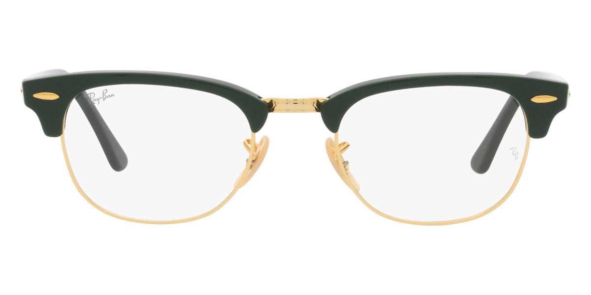 Ray-Ban® CLUBMASTER 0RX5154 RX5154 8233 51 - Green on Arista Eyeglasses