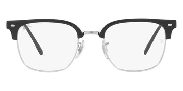 Ray-Ban® New Clubmaster RX7216F RX7216F 2000 53 - Black on Silver Eyeglasses