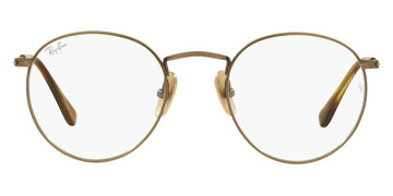 Ray-Ban® Round RX8247V RX8247V 1222 47 - Demigloss Antique Gold Eyeglasses