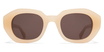 Mykita® SATIN MYK SATIN C188 Blonde/Shiny Silver / Brown Solid 45 - C188 Blonde/Shiny Silver / Brown Solid Sunglasses