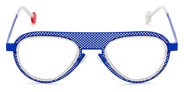 Sabine Be® Be Legend Hole SB Be Legend Hole 499 51 - Majorelle Blue Perforated Satin / Polished Palladium Eyeglasses