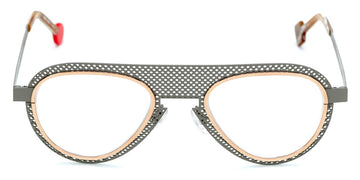 Sabine Be® Be Legend Hole SB Be Legend Hole 506 51 - Satin Taupe Gray Perforated / Polished Rose Gold Eyeglasses