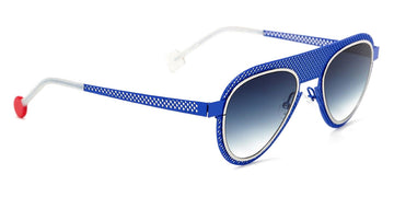 Sabine Be® Be Legend Hole Sun SB Be Legend Hole Sun 499 51 - Majorelle Blue Perforated Satin / Polished Palladium Sunglasses