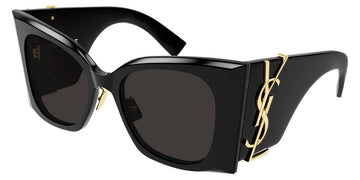 Saint Laurent® SL M119/F BLAZE SL SL M119/F BLAZE 001 53 - Black / Black Sunglasses