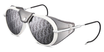 Dior® Diorsnow A1I D SNOWA1IAT 51A8 - White And Silver-Finish Sunglasses