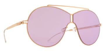 Mykita® STUDIO12.5 MYK STUDIO12.5 Champagne Gold / Mirror Lilac MM Shield 64 - Champagne Gold / Mirror Lilac MM Shield Sunglasses