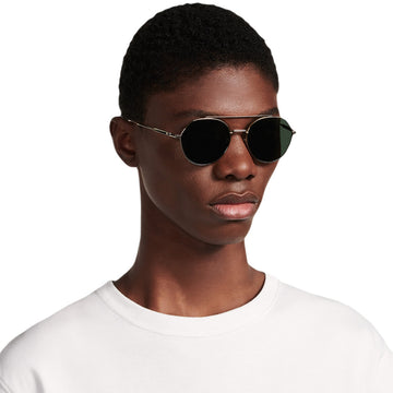 Dior® Diorblacksuit R6U CD DRBLKSUIT R6U B0C0 54 - Shiny Light Nickeltin Lenses  Green  Organic  B0C0 Sunglasses