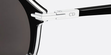 Dior® Diorblacksuit R7U CD DIORBLKSUIT R7U 10A0 50 - Shiny Black Lenses  Grey  Organic 10A0 Sunglasses