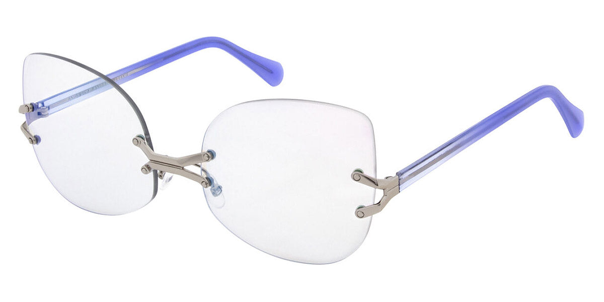 Andy Wolf® Yohkoh ANW Yohkoh 05 58 - Silver/Blue 05 Eyeglasses