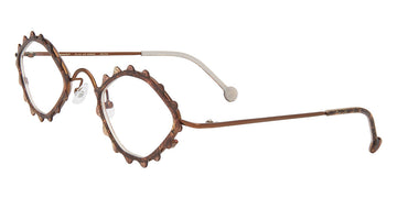 L.A.Eyeworks® CICADA  LA CICADA 174467 47 - Beauty Mark with Brown Matte Eyeglasses